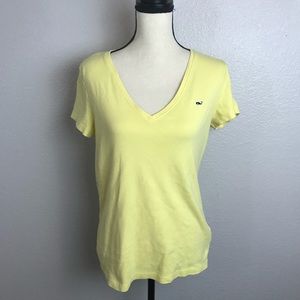 Vineyard vines yellow basic T-shirt size L